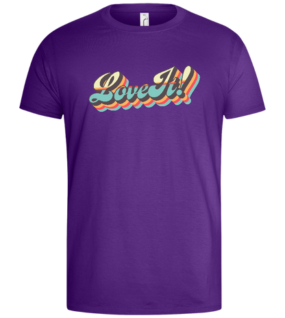 Love It Design - Basic men's t-shirt_DARK PURPLE_front