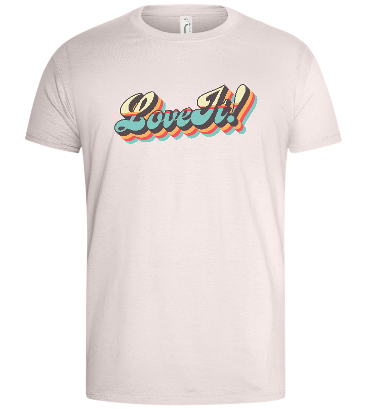 Love It Design - Basic men's t-shirt_LIGHT PINK_front