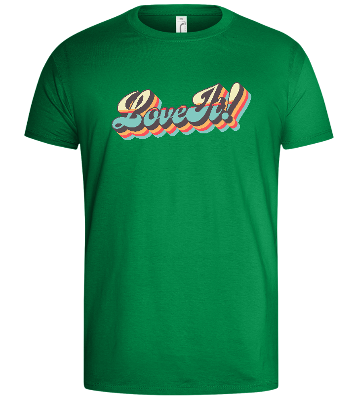 Love It Design - Basic men's t-shirt_MEADOW GREEN_front