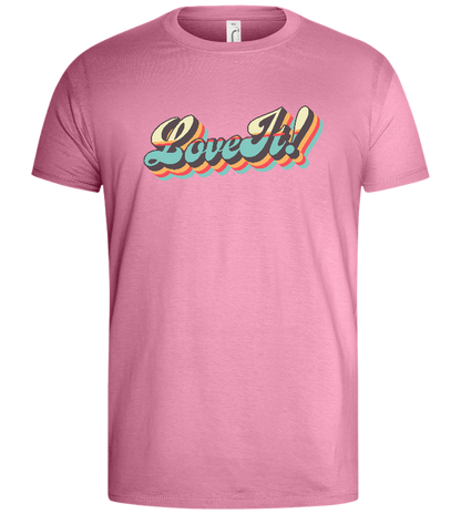 Love It Design - Basic men's t-shirt_PINK ORCHID_front