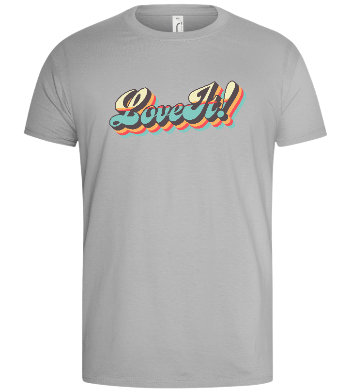 Love It Design - Basic men's t-shirt_PURE GRAY_front