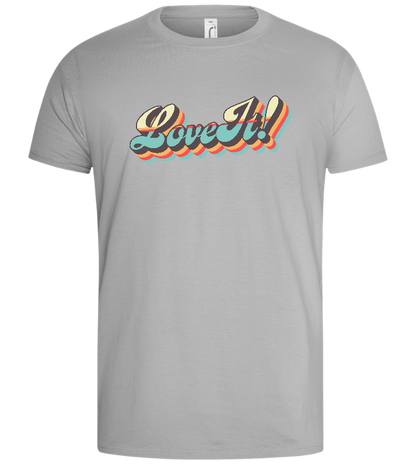 Love It Design - Basic men's t-shirt_PURE GRAY_front