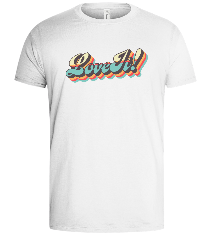 Love It Design - Basic men's t-shirt_WHITE_front