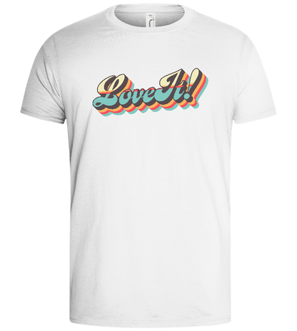 Love It Design - Basic men's t-shirt_WHITE_front