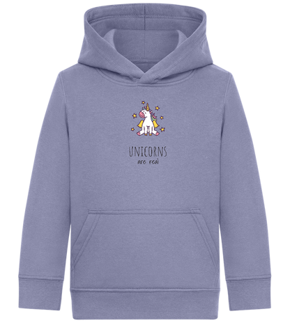 Unicorns Are Real Design - Comfort Kids Hoodie_BLUE_front