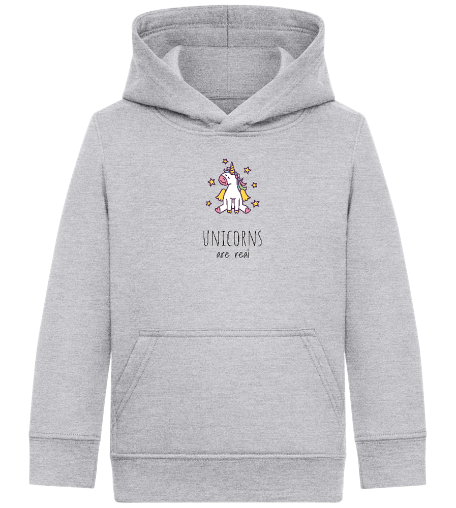 Unicorns Are Real Design - Comfort Kids Hoodie_ORION GREY II_front