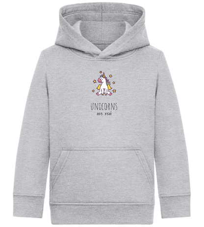 Unicorns Are Real Design - Comfort Kids Hoodie_ORION GREY II_front