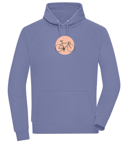 Bicycle Life Keep Moving Design - Comfort unisex hoodie_BLUE_front