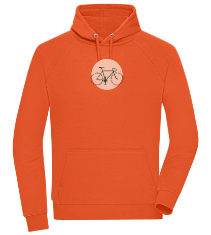 Bicycle Life Keep Moving Design - Comfort unisex hoodie_BURNT ORANGE_front