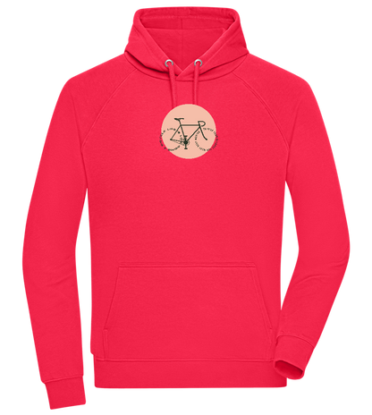 Bicycle Life Keep Moving Design - Comfort unisex hoodie_RED_front