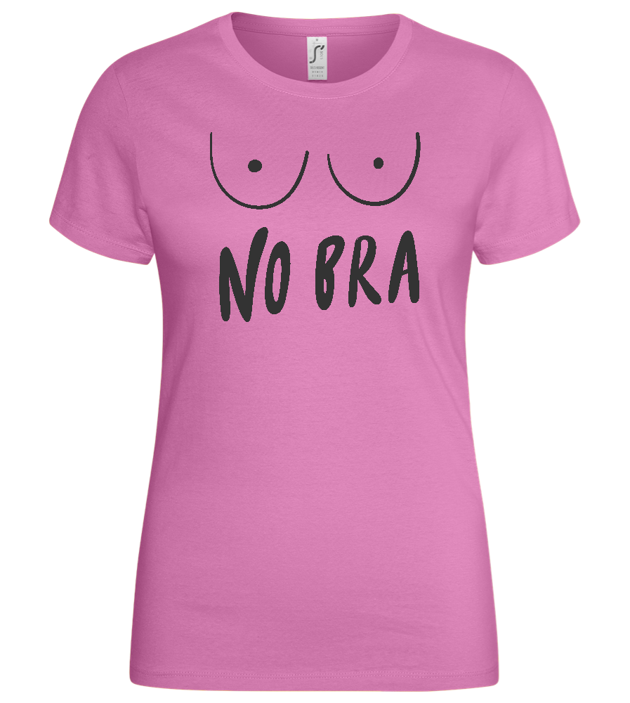 No Bra Design - Basic women's t-shirt_PINK ORCHID_front