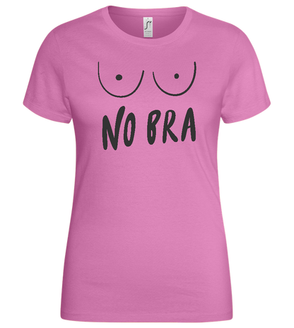 No Bra Design - Basic women's t-shirt_PINK ORCHID_front