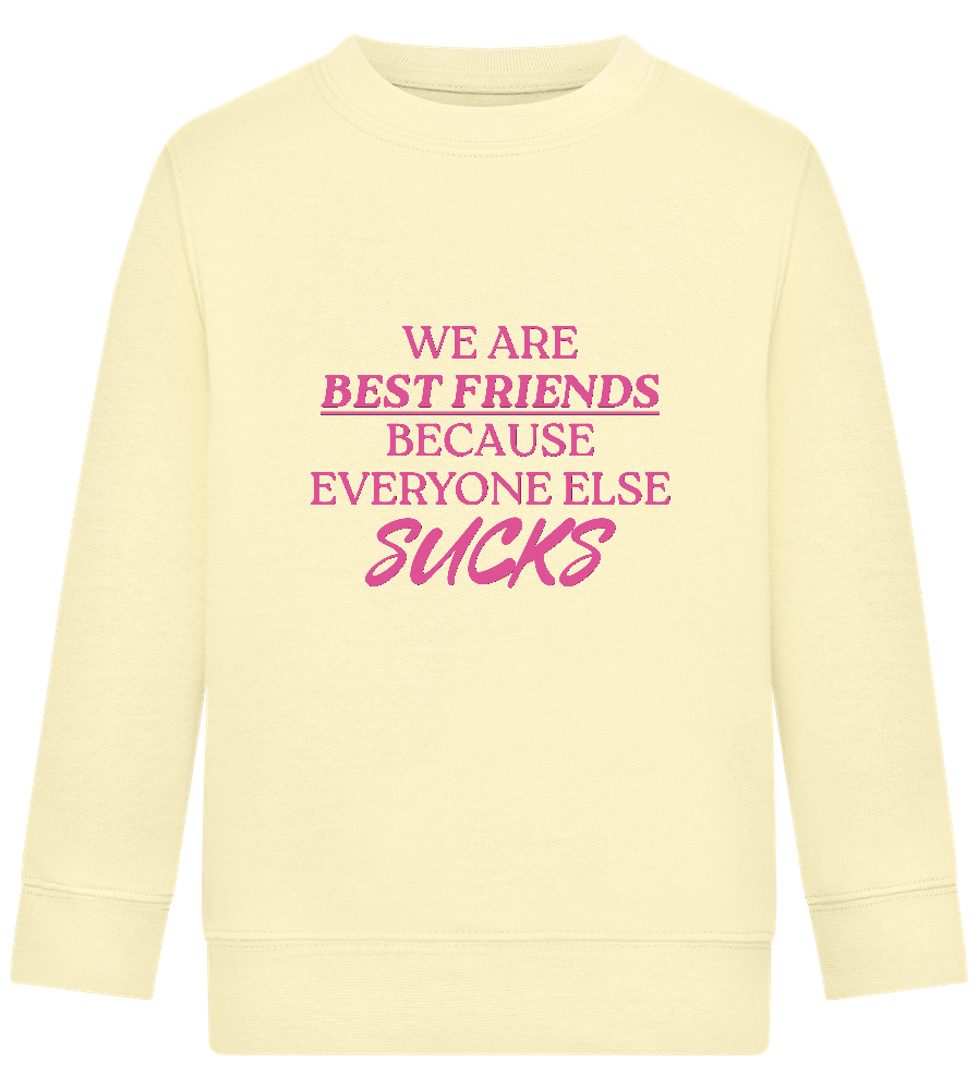 Best Friends Design - Comfort Kids Sweater_AMARELO CLARO_front