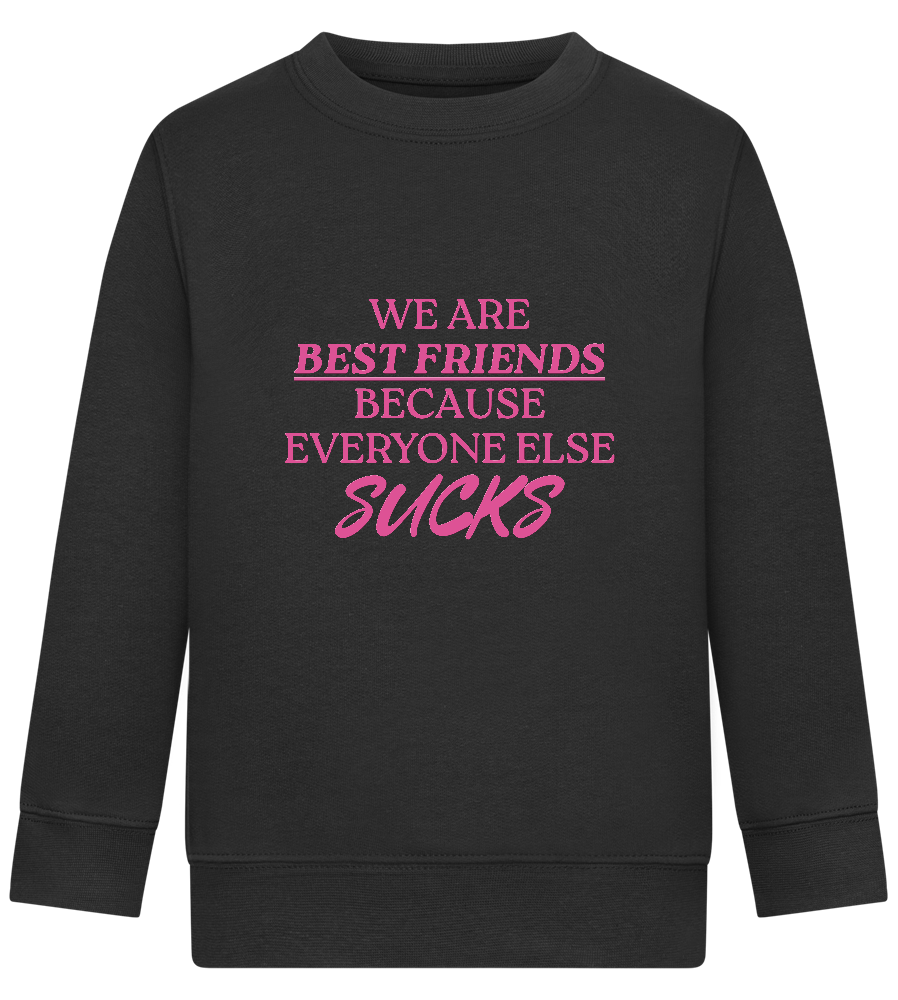 Best Friends Design - Comfort Kids Sweater_BLACK_front