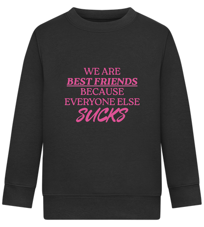 Best Friends Design - Comfort Kids Sweater_BLACK_front