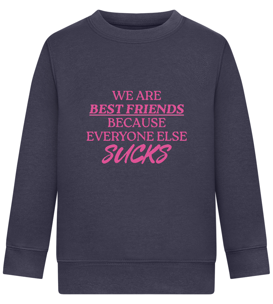 Best Friends Design - Comfort Kids Sweater_FRENCH NAVY_front