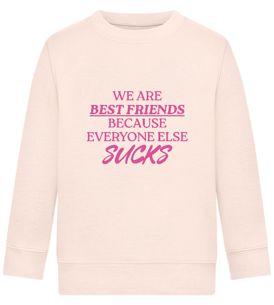 Best Friends Design - Comfort Kids Sweater_LIGHT PEACH ROSE_front