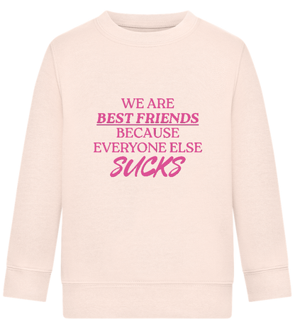 Best Friends Design - Comfort Kids Sweater_LIGHT PEACH ROSE_front