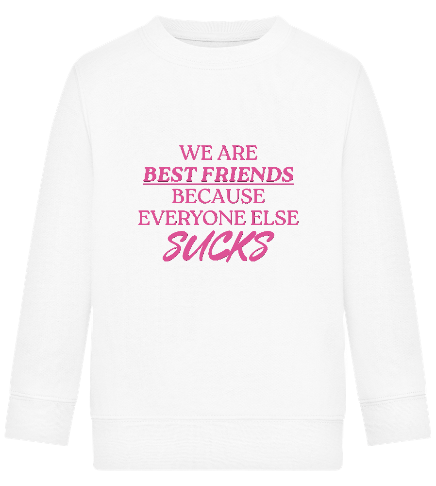 Best Friends Design - Comfort Kids Sweater_WHITE_front