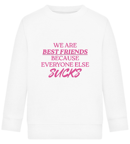 Best Friends Design - Comfort Kids Sweater_WHITE_front