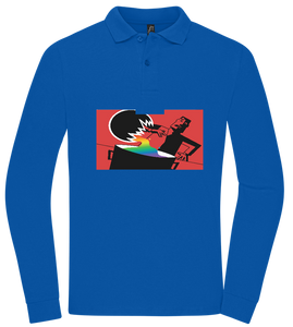 Chemical X Design - Premium men's long sleeve polo shirt