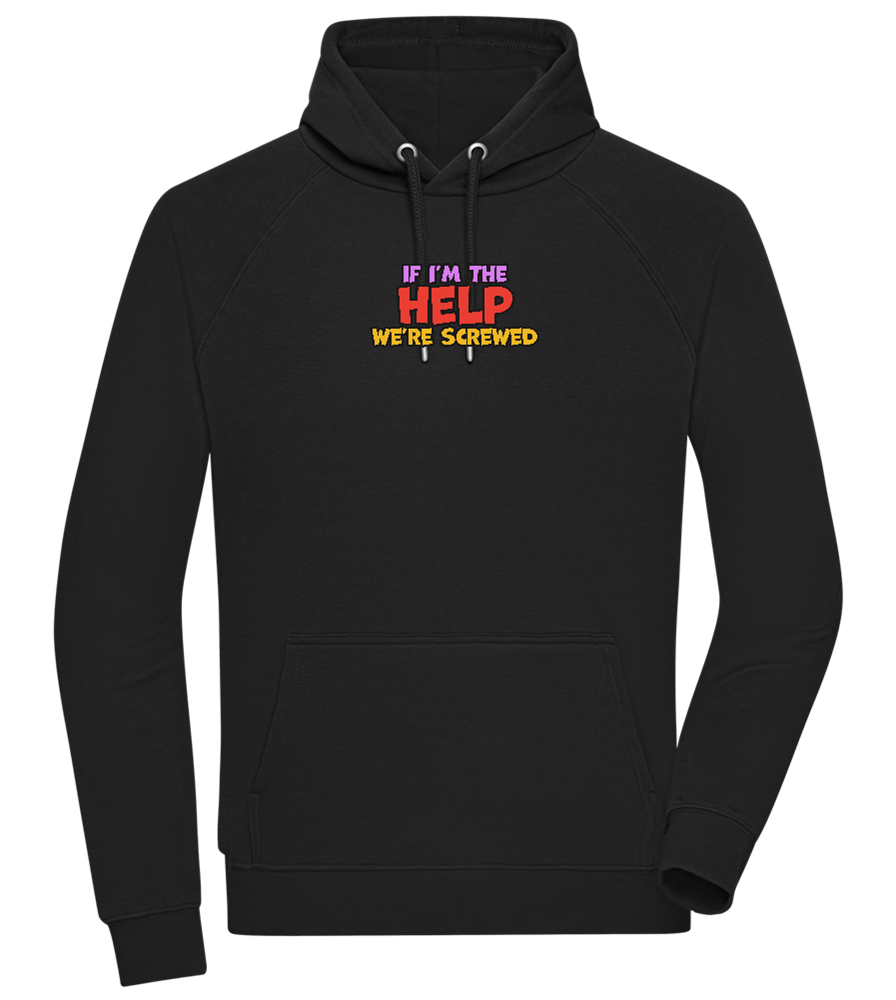 The Help Design - Comfort unisex hoodie_BLACK_front