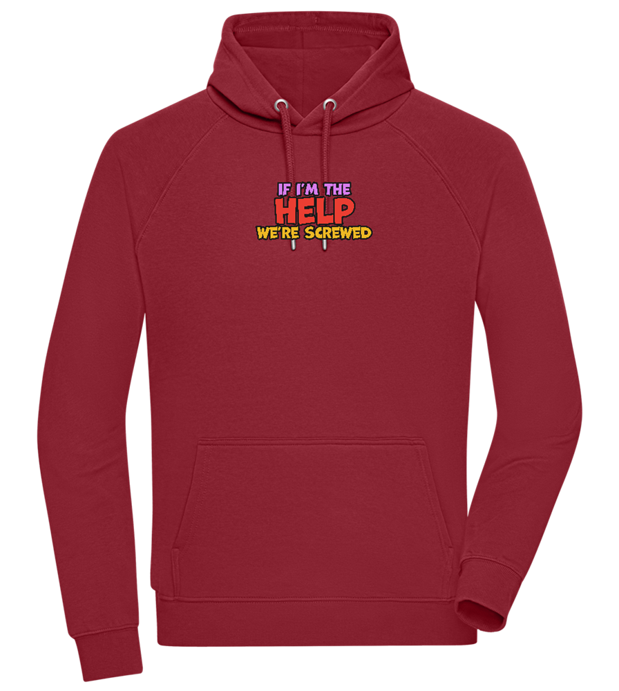 The Help Design - Comfort unisex hoodie_BORDEAUX_front