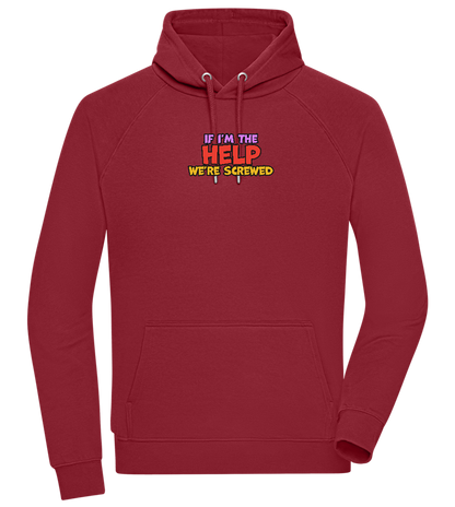 The Help Design - Comfort unisex hoodie_BORDEAUX_front