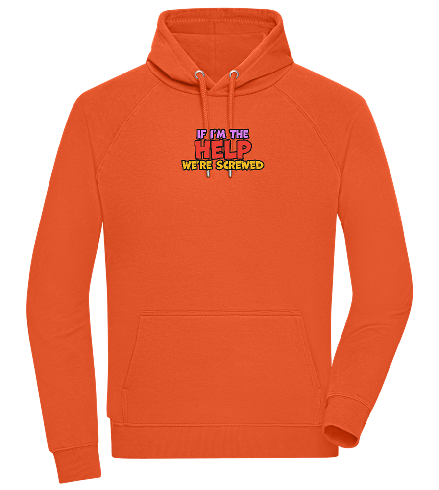 The Help Design - Comfort unisex hoodie_BURNT ORANGE_front