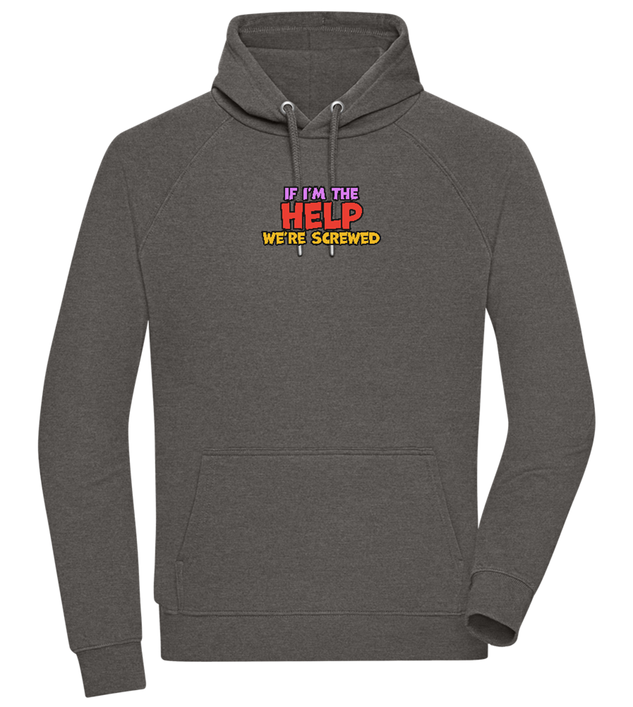 The Help Design - Comfort unisex hoodie_CHARCOAL CHIN_front