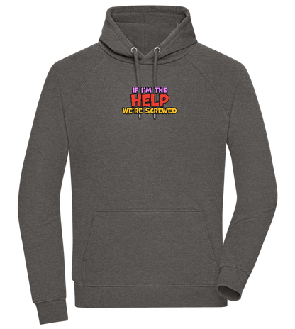 The Help Design - Comfort unisex hoodie_CHARCOAL CHIN_front