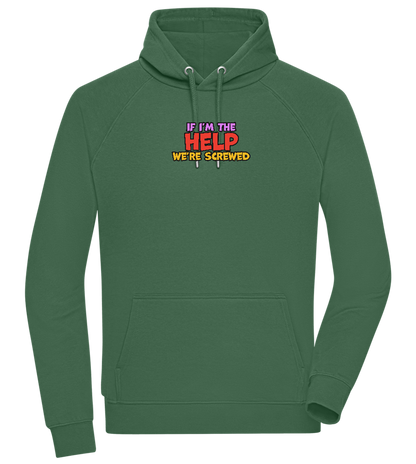 The Help Design - Comfort unisex hoodie_GREEN BOTTLE_front