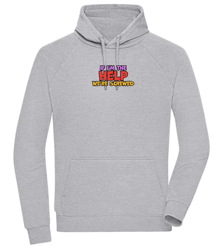 The Help Design - Comfort unisex hoodie_ORION GREY II_front