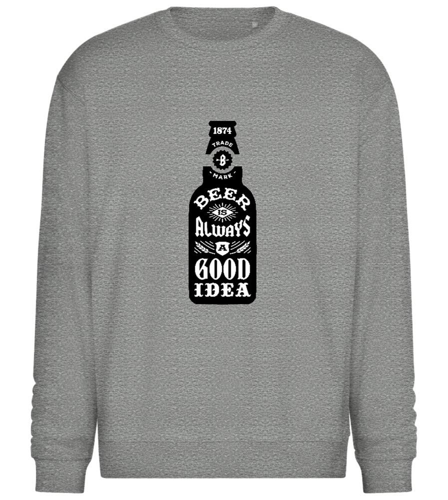 Always a Good Idea Design - Comfort Essential Unisex Sweater_ORION GREY II_front