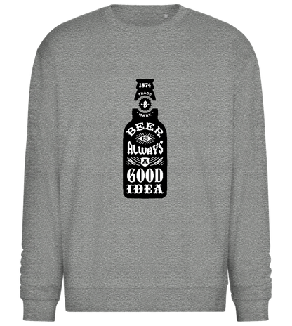 Always a Good Idea Design - Comfort Essential Unisex Sweater_ORION GREY II_front