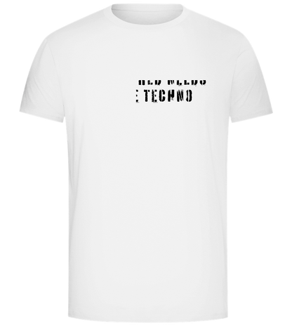 Need More Techno Design - Comfort Unisex T-Shirt_WHITE_front