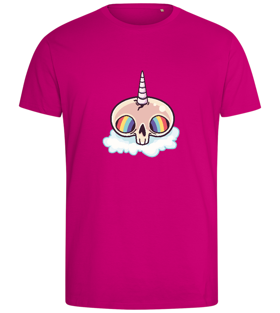 Unicorn Rainbow Design - Comfort men's fitted t-shirt_FUCHSIA_front