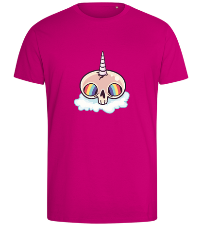 Unicorn Rainbow Design - Comfort men's fitted t-shirt_FUCHSIA_front