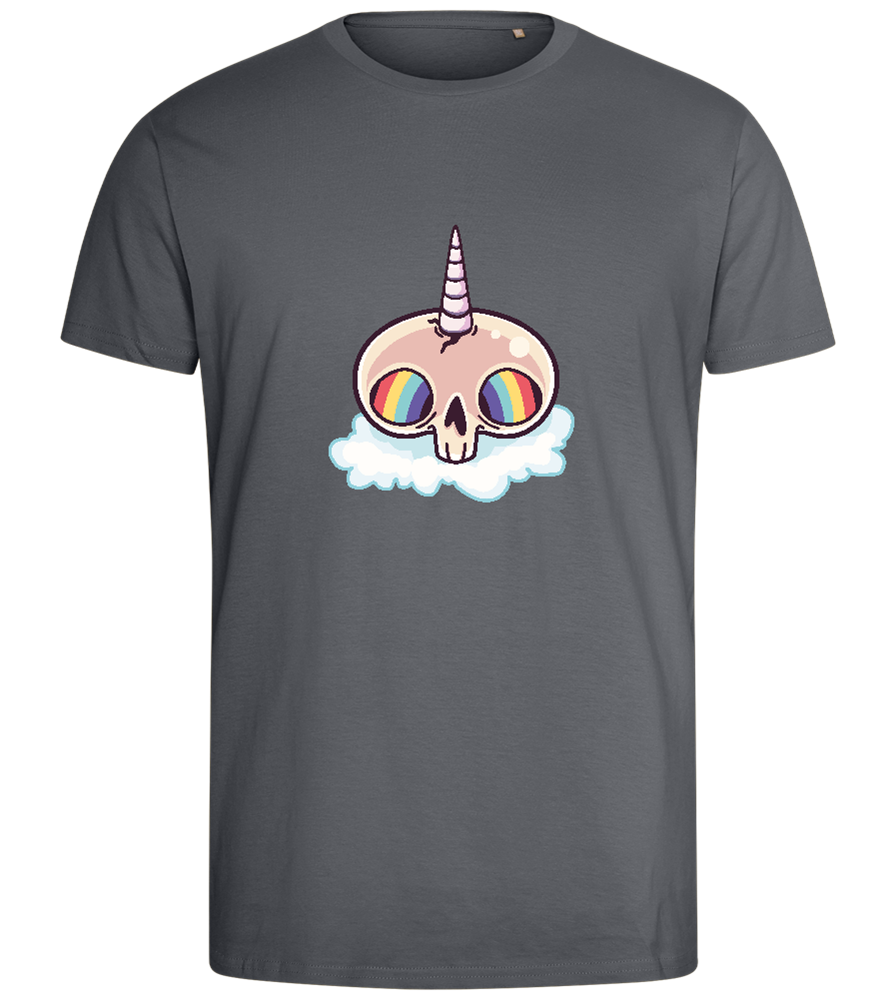 Unicorn Rainbow Design - Comfort men's fitted t-shirt_MOUSE GREY_front