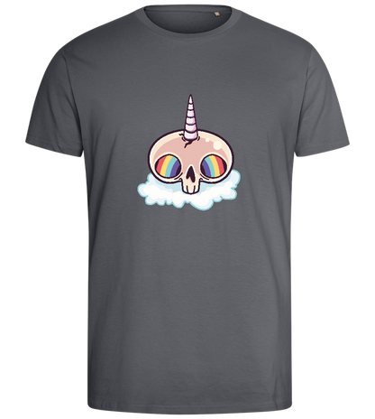 Unicorn Rainbow Design - Comfort men's fitted t-shirt_MOUSE GREY_front