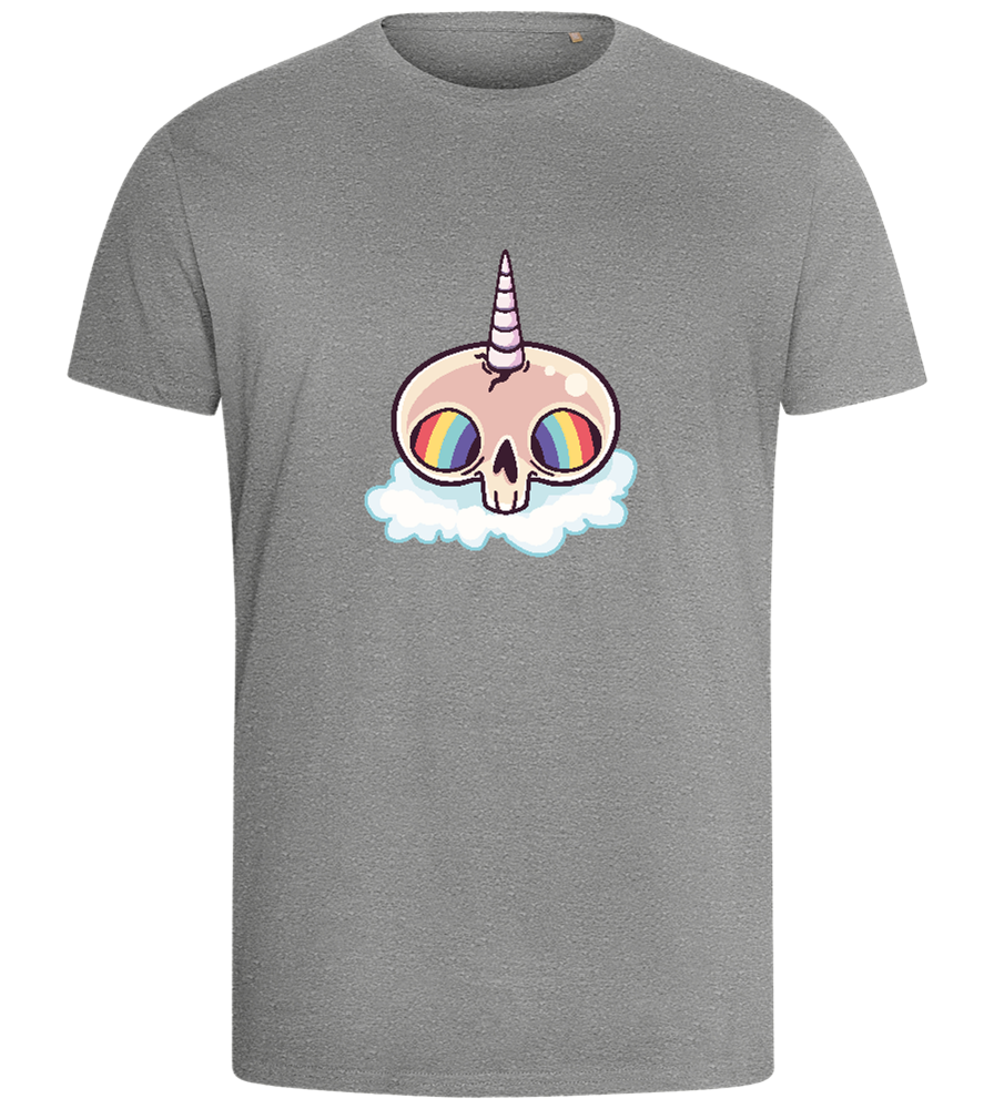 Unicorn Rainbow Design - Comfort men's fitted t-shirt_ORION GREY_front