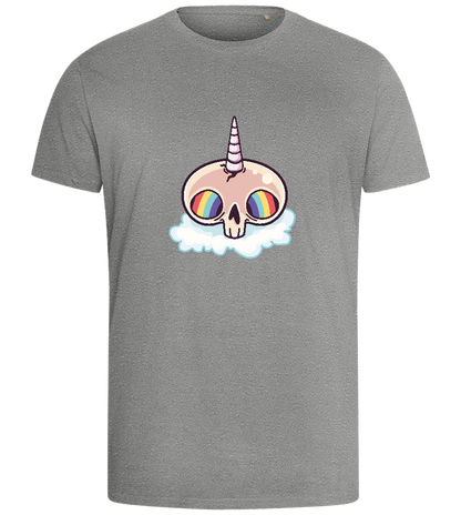 Unicorn Rainbow Design - Comfort men's fitted t-shirt_ORION GREY_front