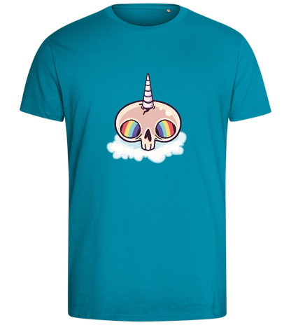 Unicorn Rainbow Design - Comfort men's fitted t-shirt_TURQUOISE_front