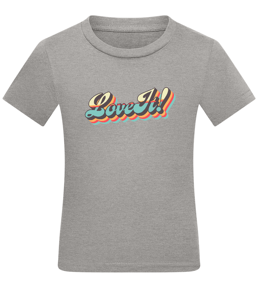 Love It! Design - Comfort kids fitted t-shirt_ORION GREY_front