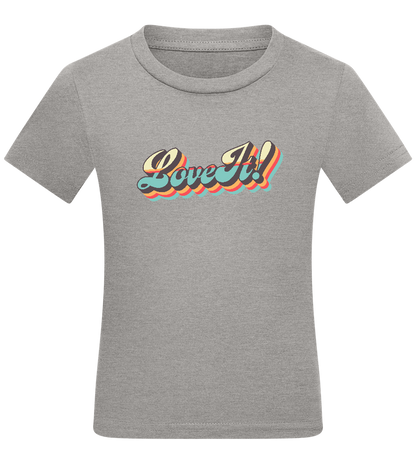 Love It! Design - Comfort kids fitted t-shirt_ORION GREY_front