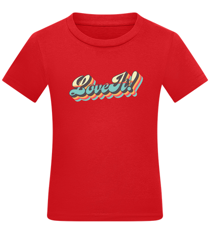 Love It! Design - Comfort kids fitted t-shirt_RED_front