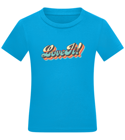 Love It! Design - Comfort kids fitted t-shirt_TURQUOISE_front