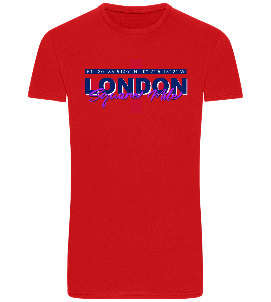 Square Mile Design - Basic Unisex T-Shirt_RED_front