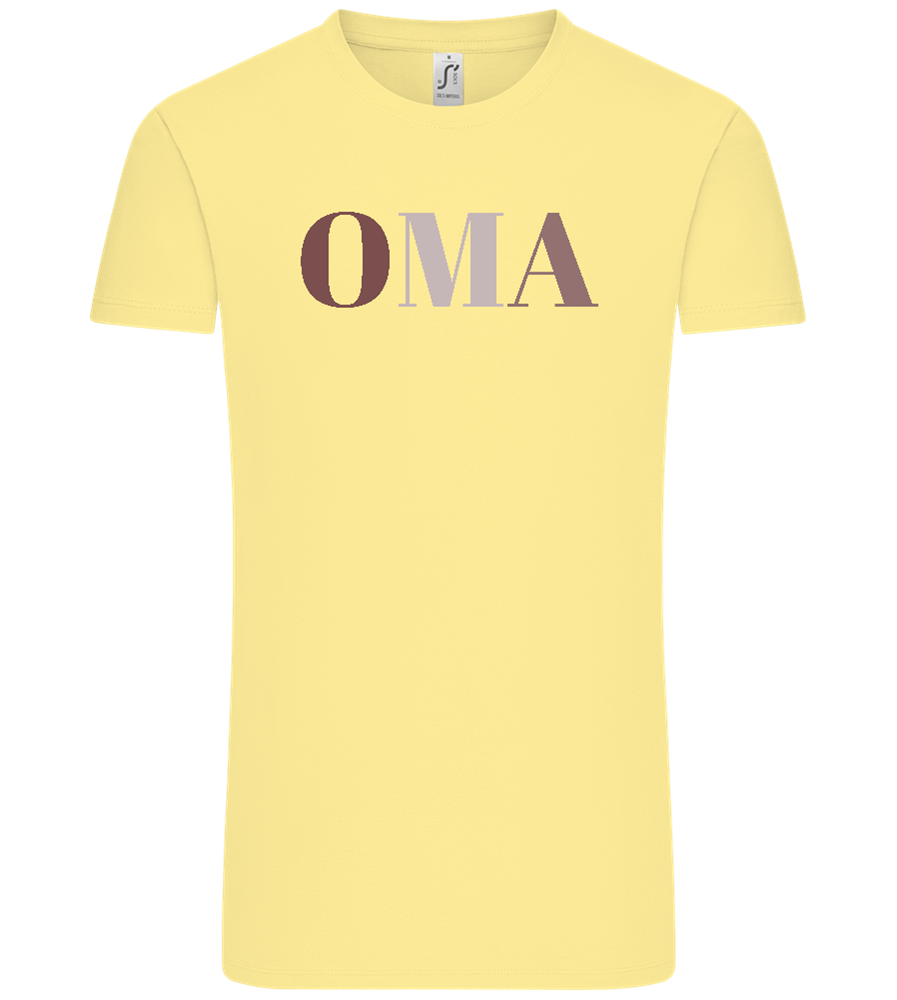 OMA Design - Comfort Unisex T-Shirt_AMARELO CLARO_front
