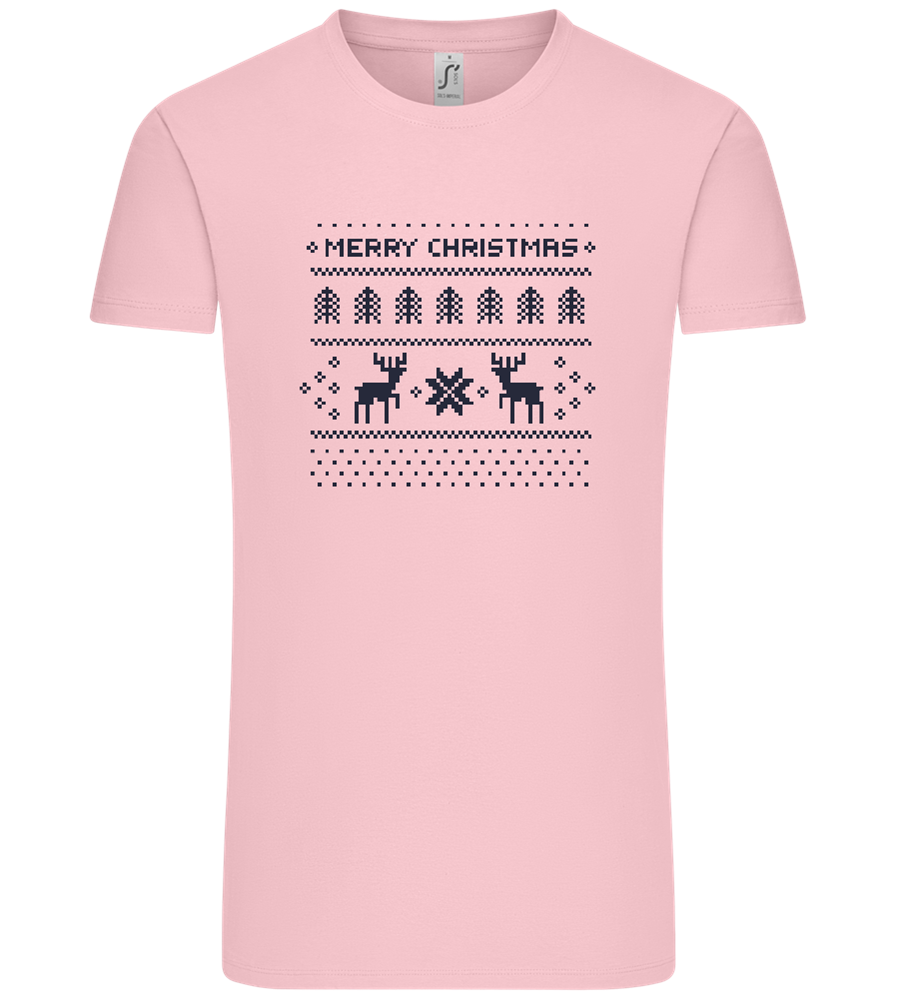 8-Bit Christmas Design - Comfort Unisex T-Shirt_CANDY PINK_front